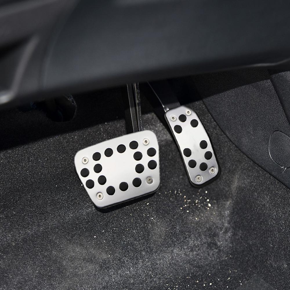 Car Pedal Cover for Ford Fiesta MK7 2009 - 2015 Ecosport 2012 - 2017 LHD Accelerator Gas Pedals Pads Aluminium Alloy Rubber