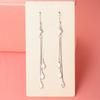 S925 Sterling Silver Water Drop Tassel Earrings - 2026 Elegant, Versatile, High-End Long Dangle Design for Girls
