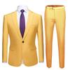 Korean Style Slim Fit Men's Professional Wedding Suit Set