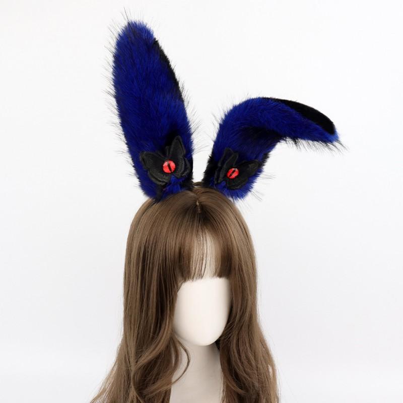 Handmade Plush Rabbit Ear Headband With Adjustable Design Easter Cosplay Unisex Accessory