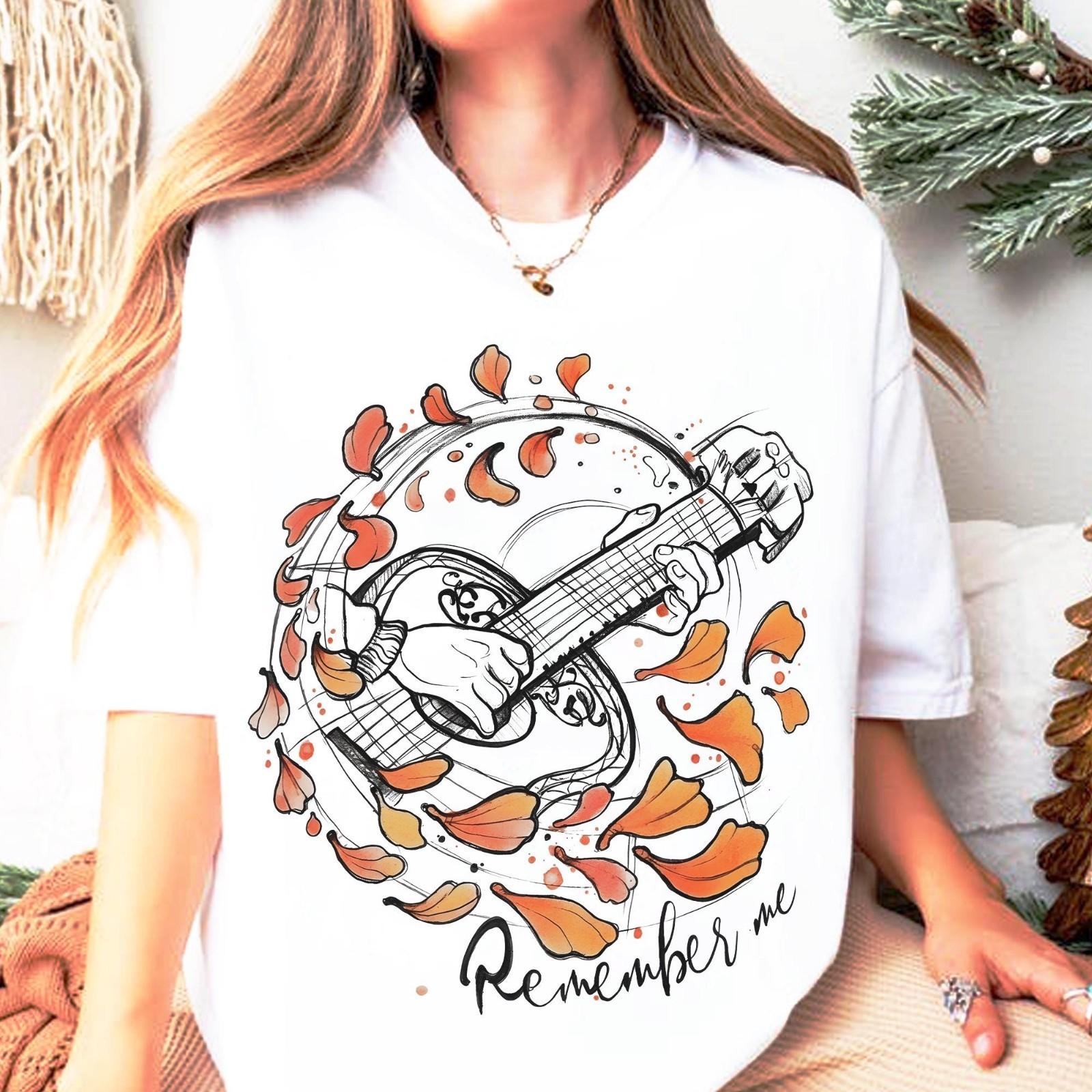 Pixar Coco Miguel With Guitar remember me Shirt, Coco Miguel skeleton shirt S