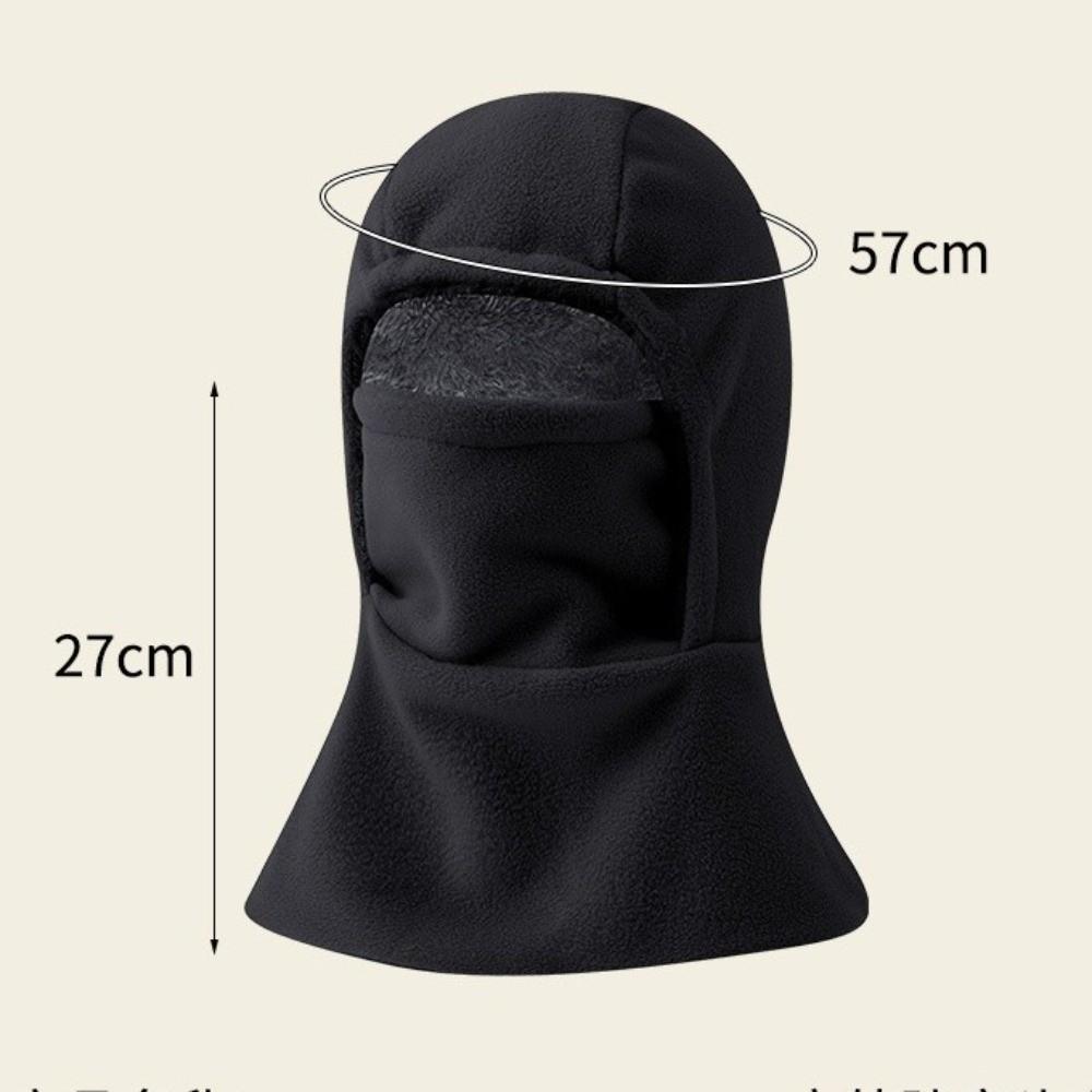 Gorro Balaclava de Color Sólido a la Moda a Prueba de Viento con Máscara Gorros de Punto A Prueba de Frío Cálido Máscara de Ciclismo Invierno