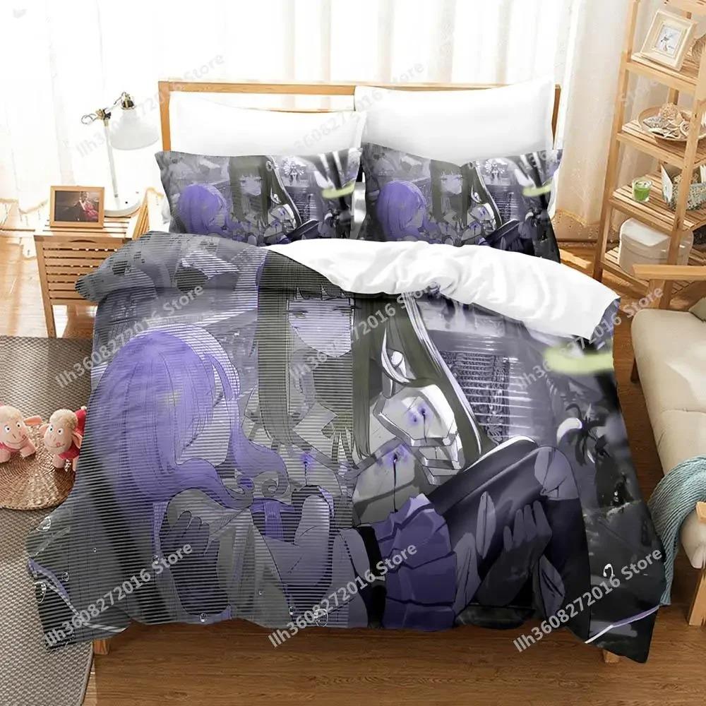 Madoka Magica Bedding Set Single Twin Full Queen King Size Bed Set Adult Kid Bedroom Duvet Cover Sets Anime Bed Sheet Set