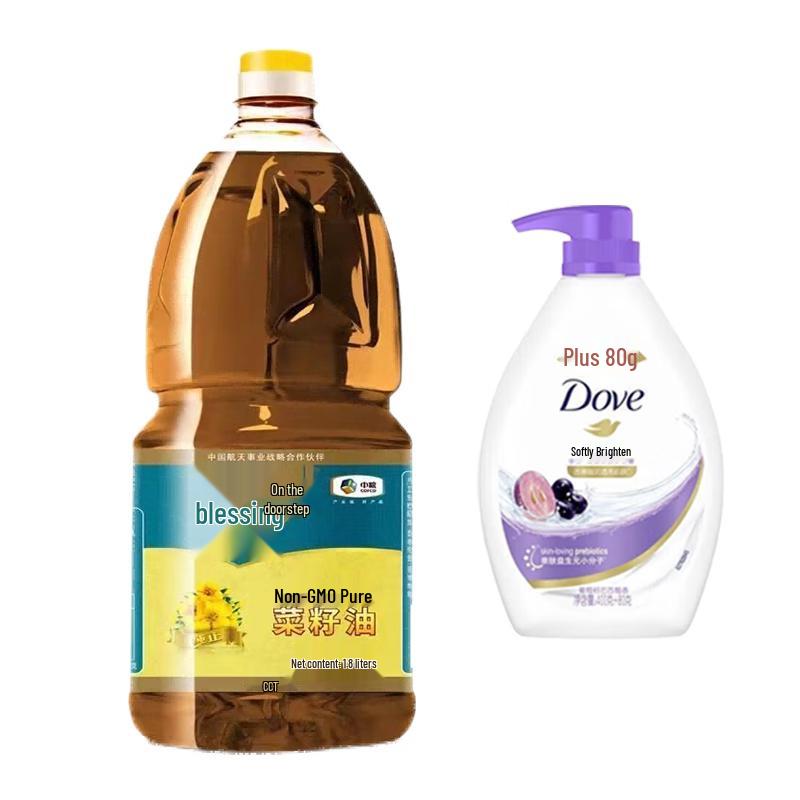 Набор: Гель для душа Dove и Рапсовое масло COFCO