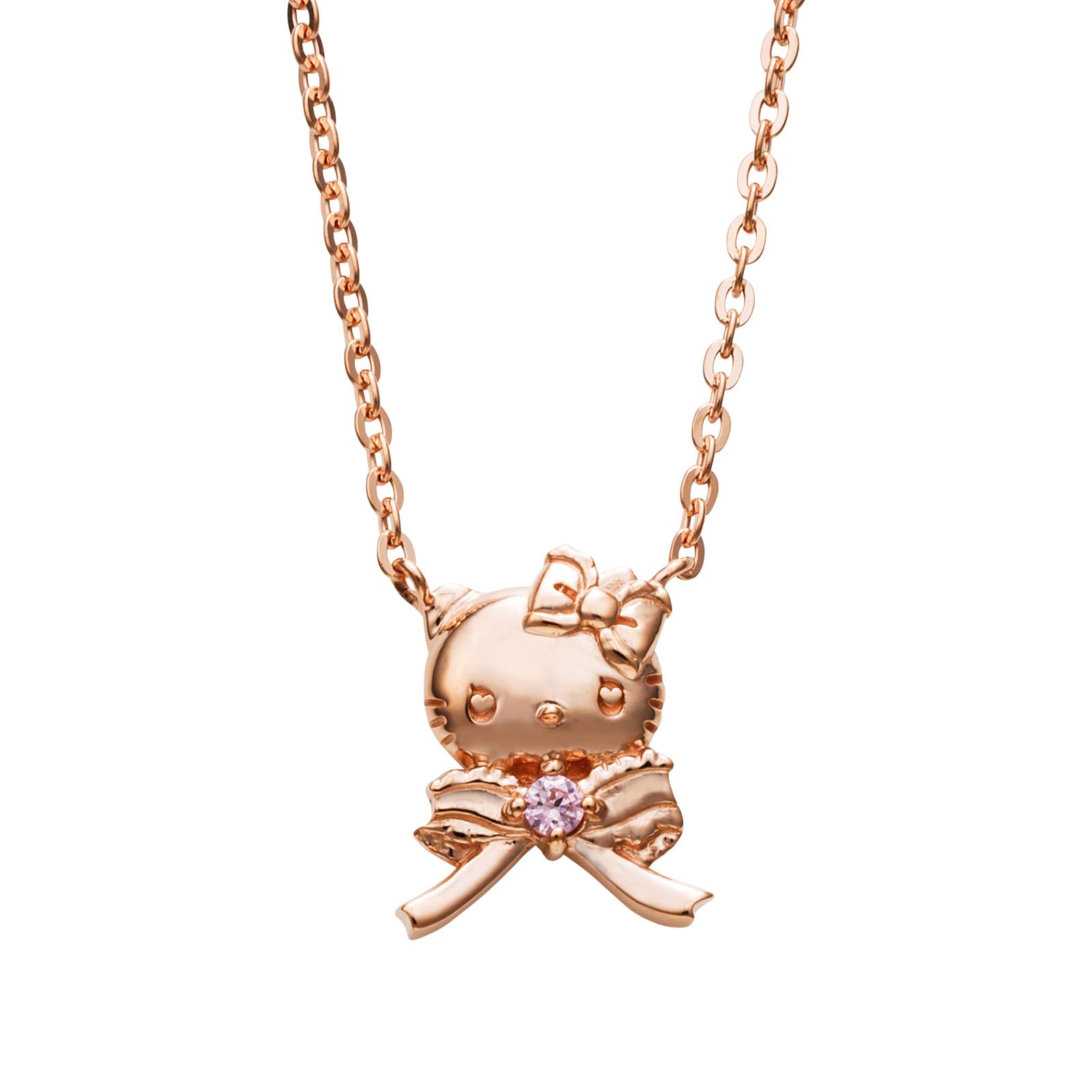 

Намисто Hello Kitty 50th Anniversary Sanrio Characters Silver 925 Cubic Zirconia Ribbon Pink [White Clover] DOLLY MIX SAKT50-N003PG
