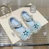 Girls crystal princess shoes 2025 autumn new children's shiny rhinestone soft-soled shoes little girl baby flats