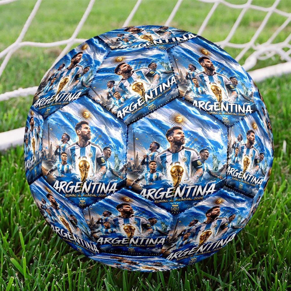 Messi 10 Number Golden World Cup Champion Size 5 Soccer Football Machine Sewn Indooroutdoor Universal Football Soccer Accessory Perfect Gift For Frien