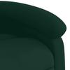 Electric Recliner Chair with Rising Function Dark Green Velvet