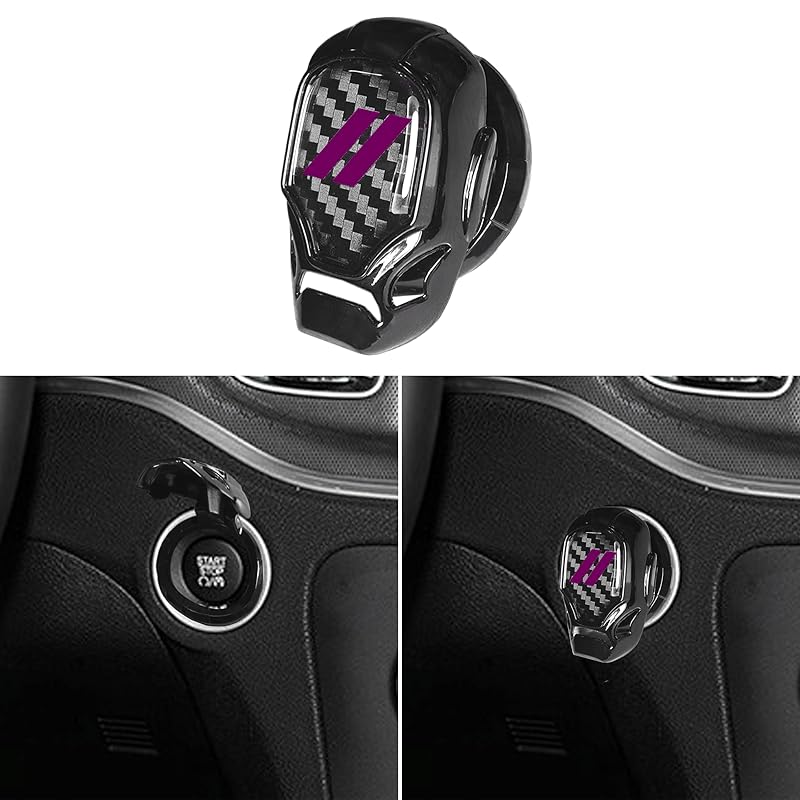 YOSRTER Push Start Button Cover Fit for Dodge Challenger Charger Durango Journey Aluminum Alloy Engine Start Stop Button Cover Protector for Dodge