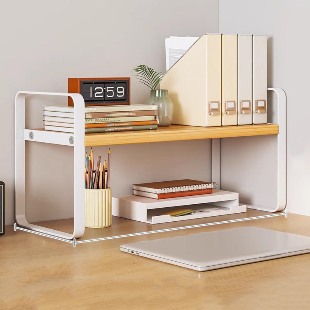 Minimalist Display Rack Strong Load-bearing Stationery Shelf Makeup Organizer Book Rack Study