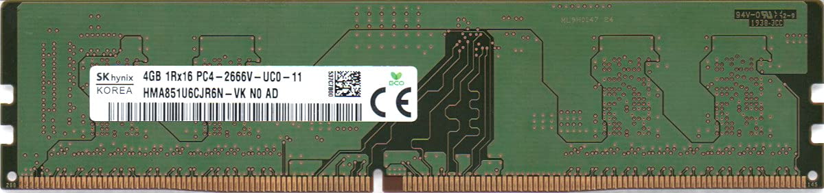 

Hynix DDR4 2666Mhz CL19 1 2V Desktop Memory Module 4GB PC4-21300
