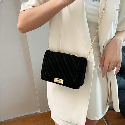New Casual Light Luxury Fashion Small Square Bag Trend Chain Simple Premium Shoulder Armpit Messenger Bag