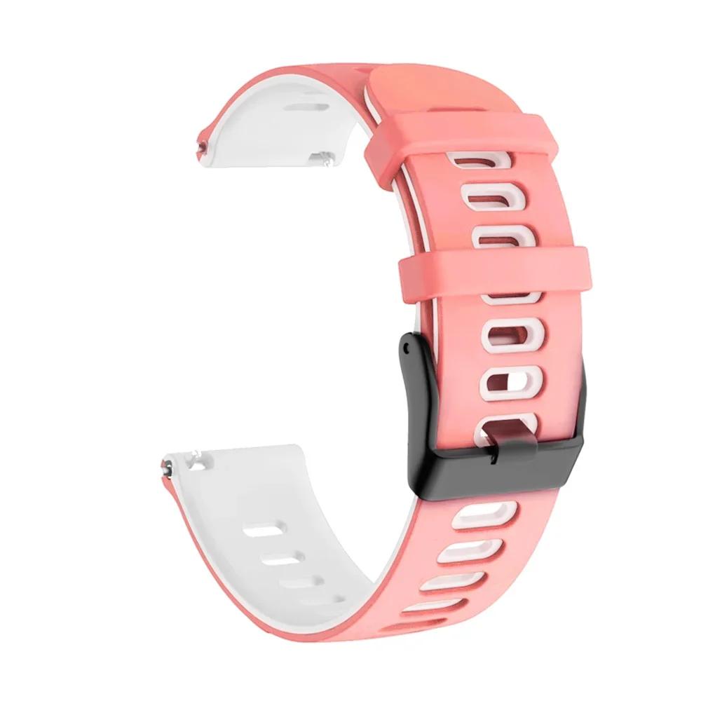 

22mm Silicone Soft Strap For AMAZFIT BALANCE 2 GTR 3 pro 4 2e 2 Zepp Z Band For AMAZFIT BIP6 5 Stratos 3 CHEETAH Sport Watchband 1Pcs 22mm