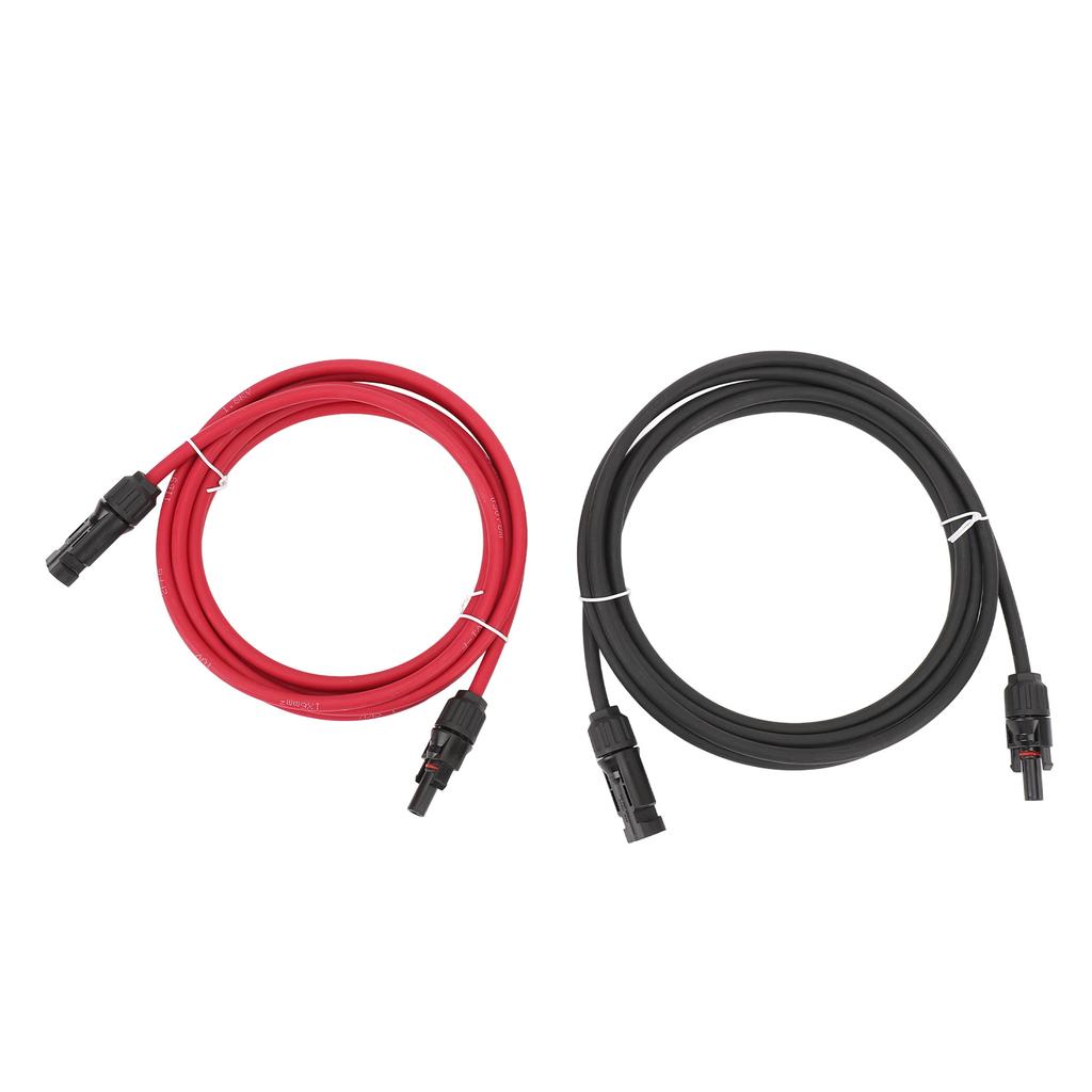 10ft 10AWG Solar Panel Extension Cable with Female Male Connector Universal for Camper Truck Off Road Vehicle Red and