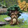 Miniature Dwarf Micro Landscape Resin Ornament With Fairy And Tree Design For Celebration