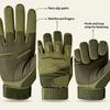 Wear Resistant Cycling Gloves Protective Outdoor Sports Gloves Unisex Full Finger Gloves  Shooting
