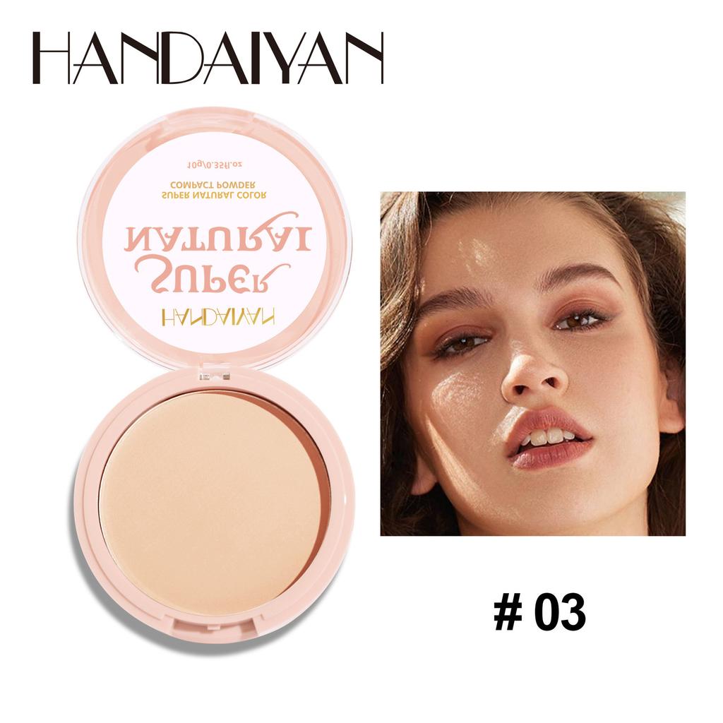 Cipria per trucco per il controllo dell'olio 24 ore, Idratante, Illuminante, Ultra-opaca, Cipria pressabile, Naturale, Impermeabile, Duratura, Fissante in polvere