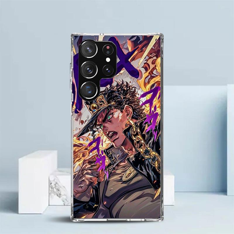 JoJo's Bizarre Adventure Kujo Jotaro Soft Cover for Samsung Galaxy S25 Edge S26 S24 S23 Ultra Phone Case S22 S21 Plus S20 FE Pri
