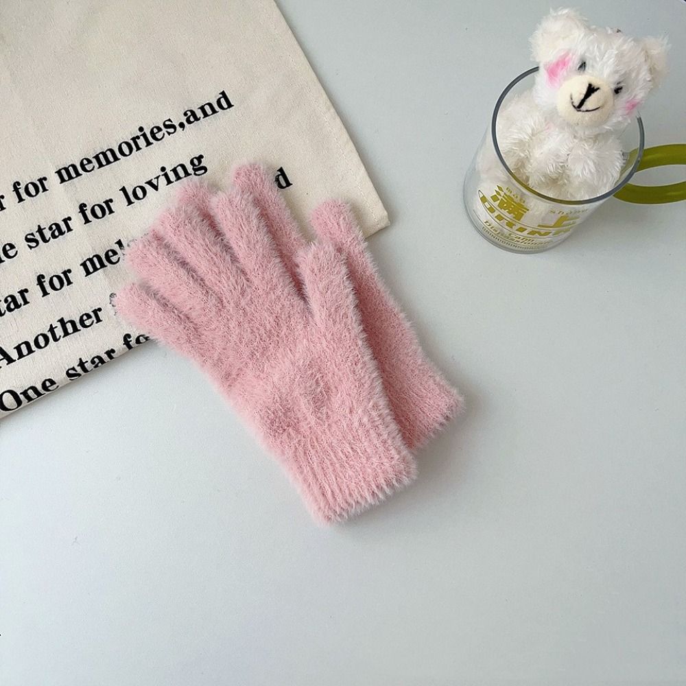 Thickened Touch Screen Gloves Breathable Non-slip Gloves Fashion Knitted Gloves  Winter