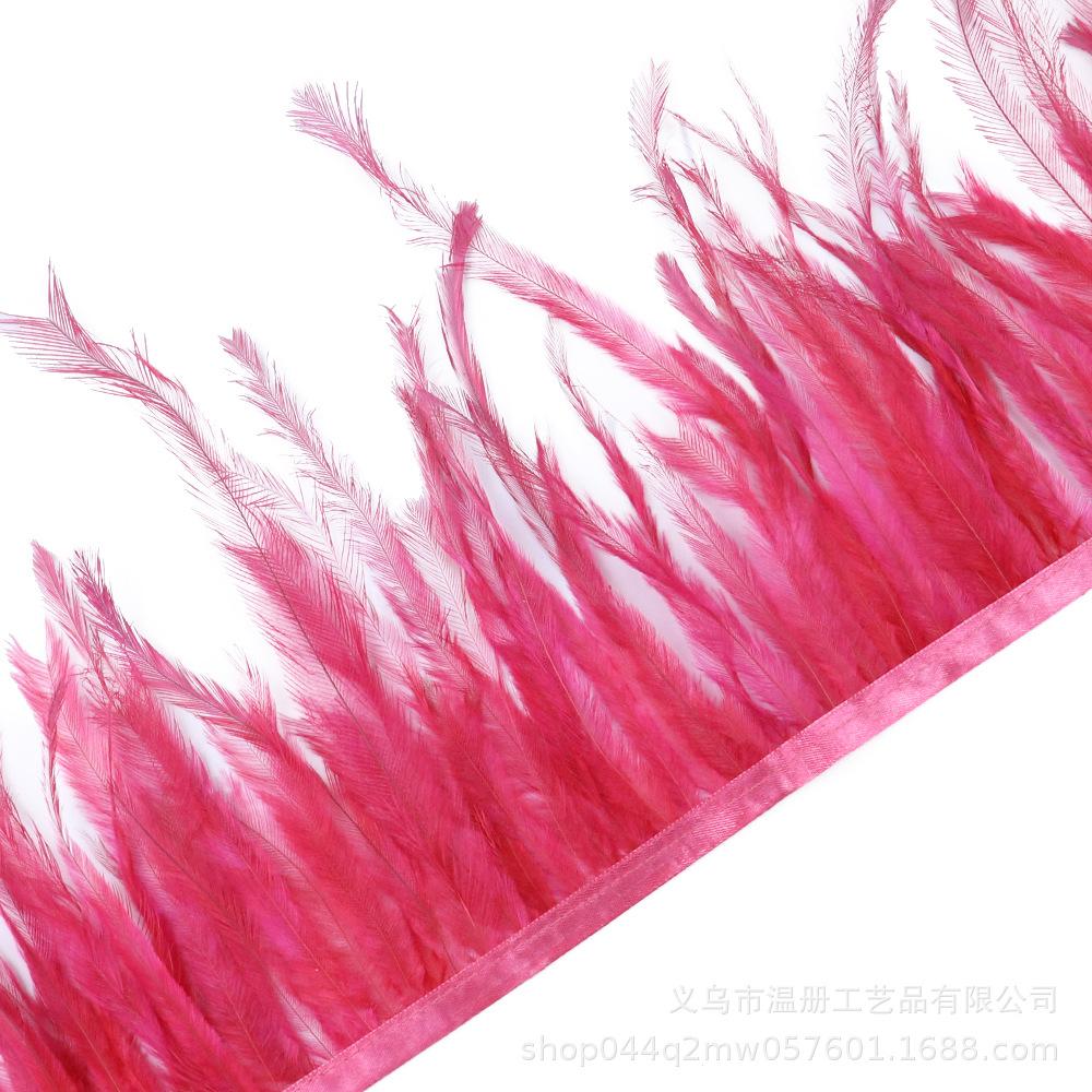 15-20Cm Beneficial Bird Hair Cloth Edge Clothing Accessories Pendant Material Emu Hair Cloth Belt Handicraft Diy