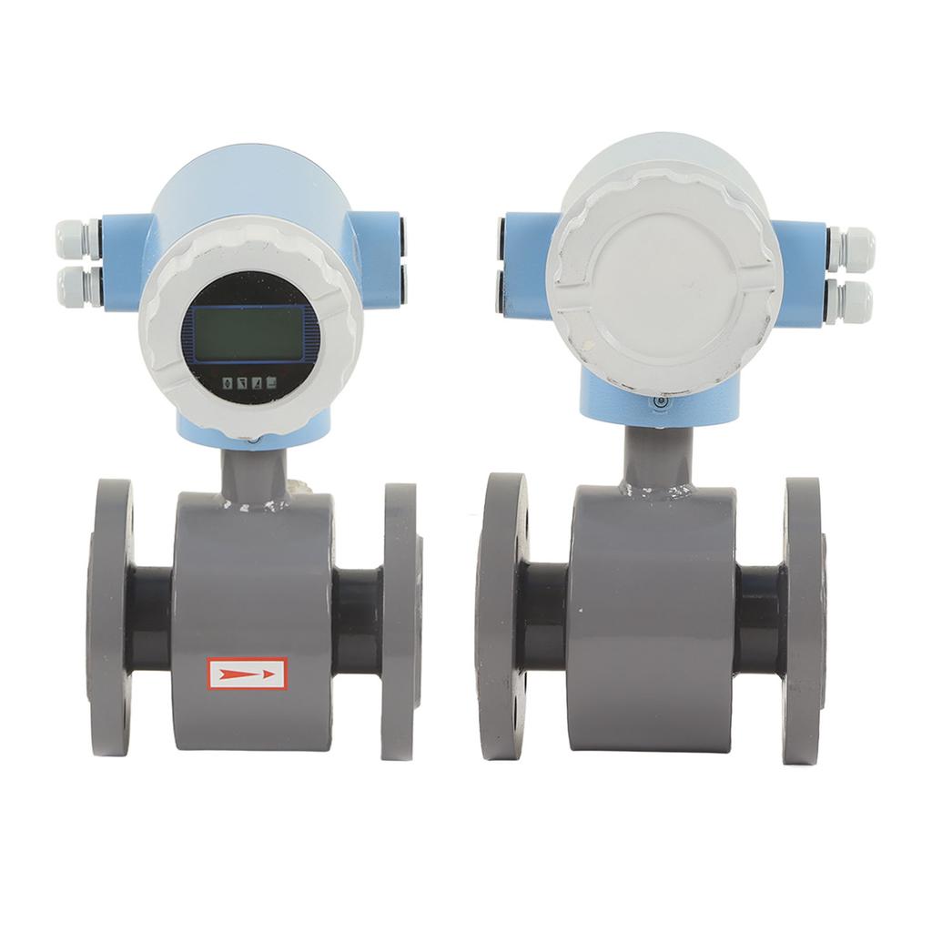 Electromagnetic Flowmeter 50mm Nominal Diameter IP65 High Accuracy Sewage Liquid Electromagnetic Flow Sensor 220V