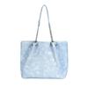 Trendy Fashion Blue Women Shoulder Bag Tote Bags Ladies Simple Shopping Bag Portable Top-Handle Handbags