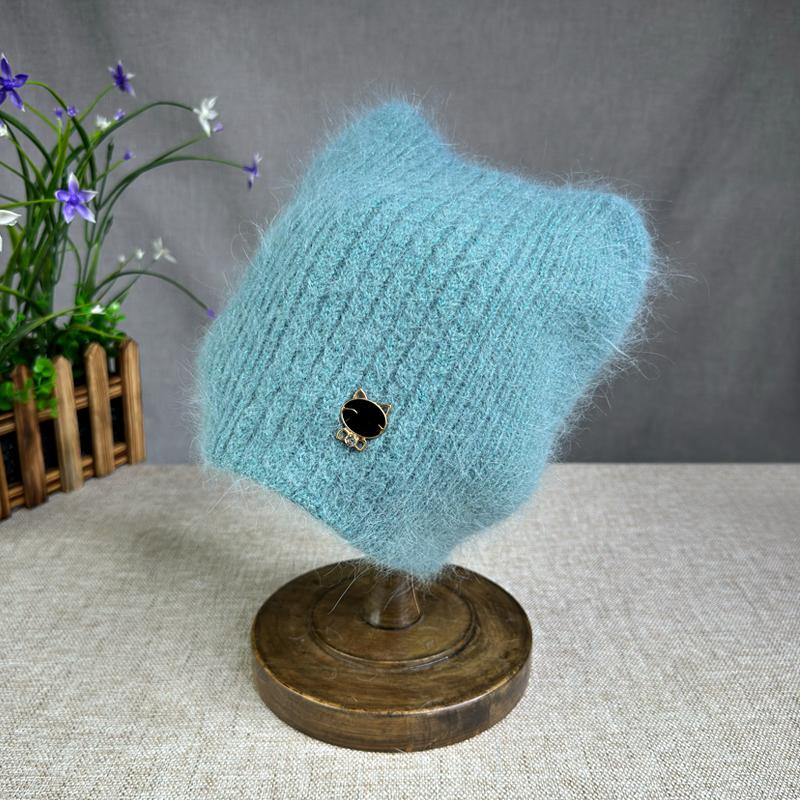 High Quality New Hat Women Girls Fashion Warm Cat Ear Ski Hat Winter Beanie Hat