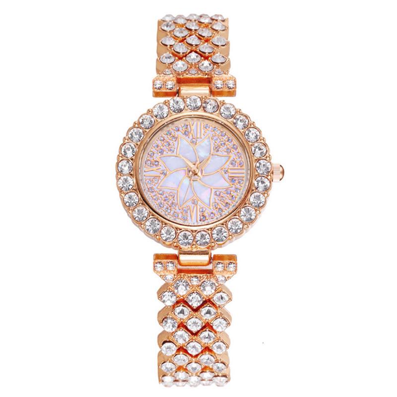 

Женские часы-браслет с цветочным циферблатом и стразами в корейском стиле Factory Direct Price