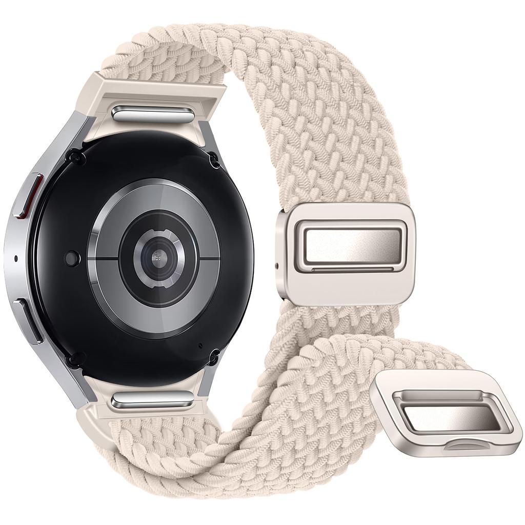 No Gaps Braided Band For Samsung Galaxy Watch 7 6 5 4 Classic 47mm 44mm 40mm/5 Pro Magnetic Bracelet Correa Galaxy Watch6 Strap