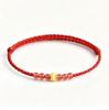 Pure Gold 999 Zodiac Red String Bracelet with Luck Beads for Baby's Full Moon or New Year