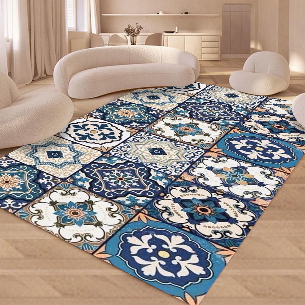 

Ковер в богемном стиле для гостиной, кухонный коврик для пола, противообрастающий, коврик для прихожей на балконе, нескользящий, большой мягкий ковер для спальни 50X80CM