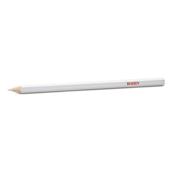 Crayon craie pointe large blanc - BOHIN