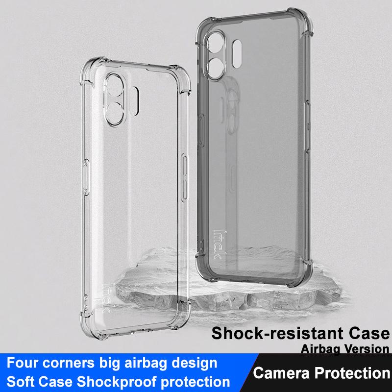IMAK For Nothing Phone (2) Transparent Phone Case Four Corner Anti-drop Soft TPU Back Cover