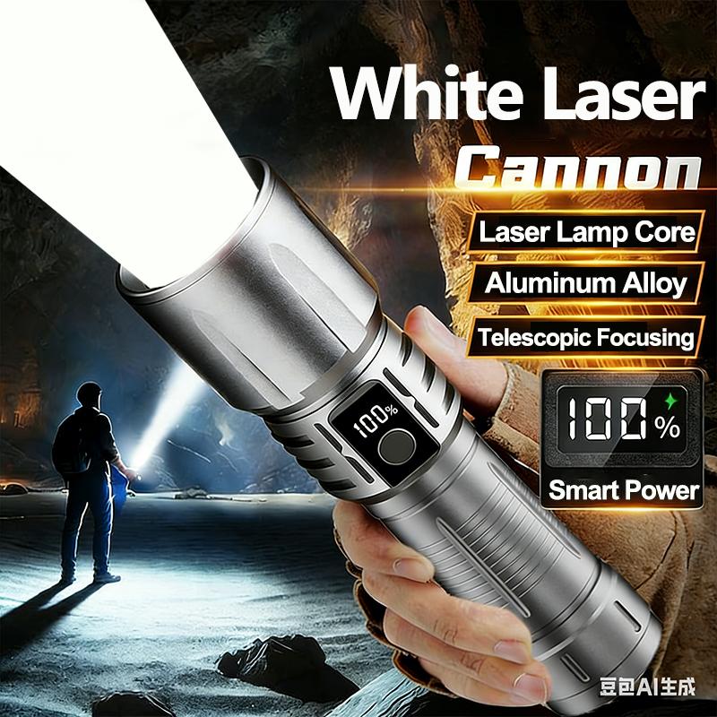 LED Flashlight,Bright Tactical Torch High Lumens with 5 Modes,Power Display,Waterproof Zoomable Flash Light,Hunting Camping