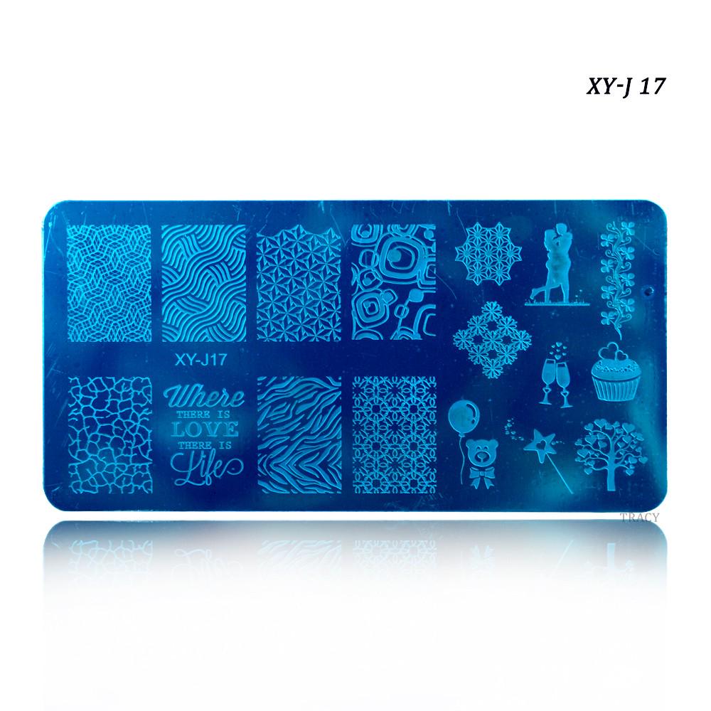 Nail Art Stamping Plates Stencils Lace Flowers Beauty Stamp Polish Printing Nail Art Templates