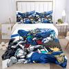 Mobile Suit Adventure Print 3Pcs Bedding Setduvet Cover With 2 Bedropillowcase Home Birthday Gift