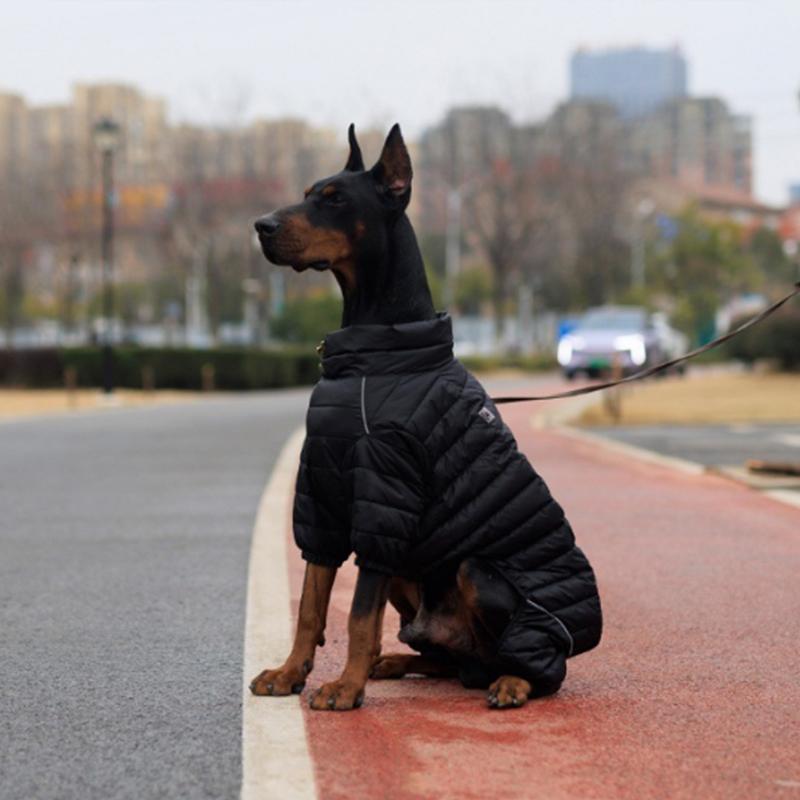 Hund Verdickt Baumwollgepolsterter Mantel Haustier Warme Daunenjacke Winddicht 4 Beine Haustier Outfit Winter Greyhound Husky Corgi Chihuahua Kleidung