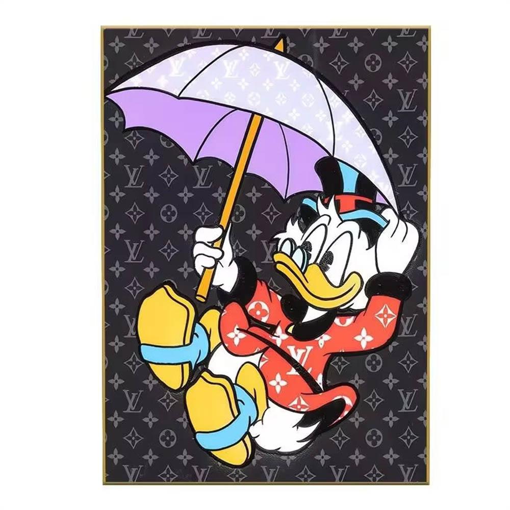 Disney Minimalist Style Donald Duck Daisy Mickey 5D Diamond Painting Full of Diamonds DIY Handmade Diamond Painting Cartoon Decoration Painting Kit