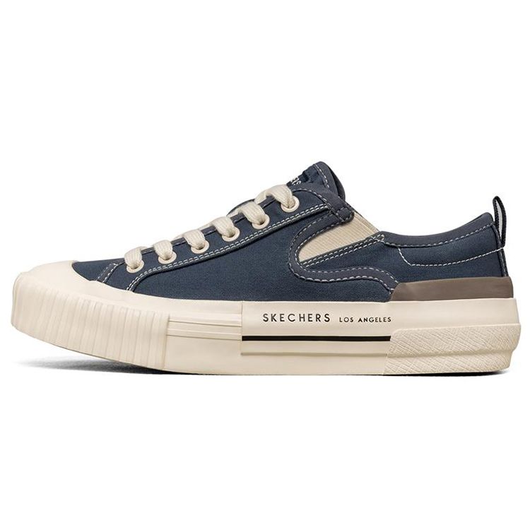 Skechers New Moon Heartfelt Versatile Casual Low-Top Canvas Shoes Women sneaker Navy-Blue 155391-NVY 35