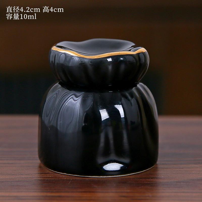 Compact Ceramic Storage Jar Powder Bottle Small Tea Caddy Rouge Jar Balm Sealed Jar Ointment Jar Storage Jars Home Storage Products