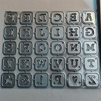 Stampo per album di ritagli, grazioso design con lettere inglesi, in acciaio al carbonio, pratico fustellatore, decorazione per la casa