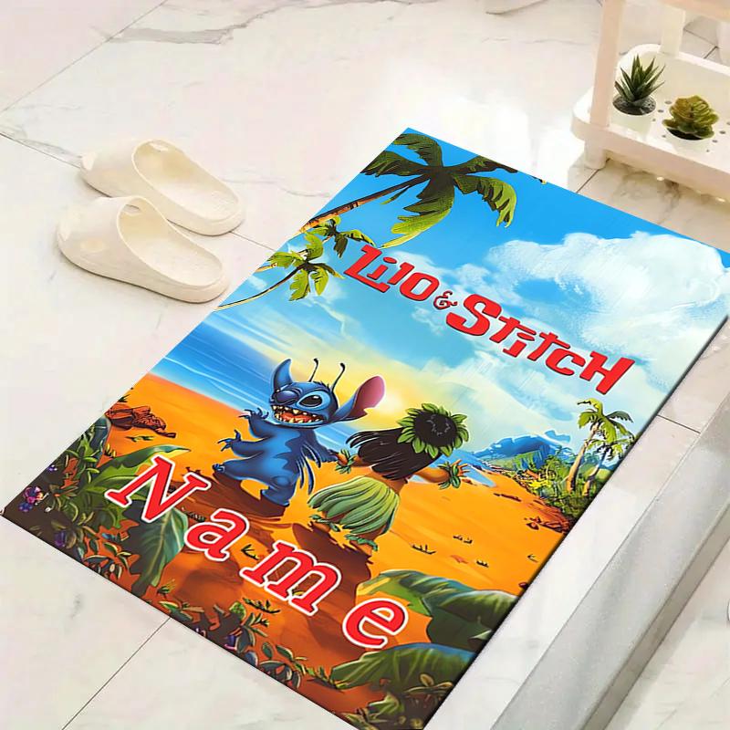Custom 1Pc Lilo Stitch Friendship Rug Office Carpet Indoor Outdoor Entrance Doormat Nonslip Soft And Comfortable Living Room D916310