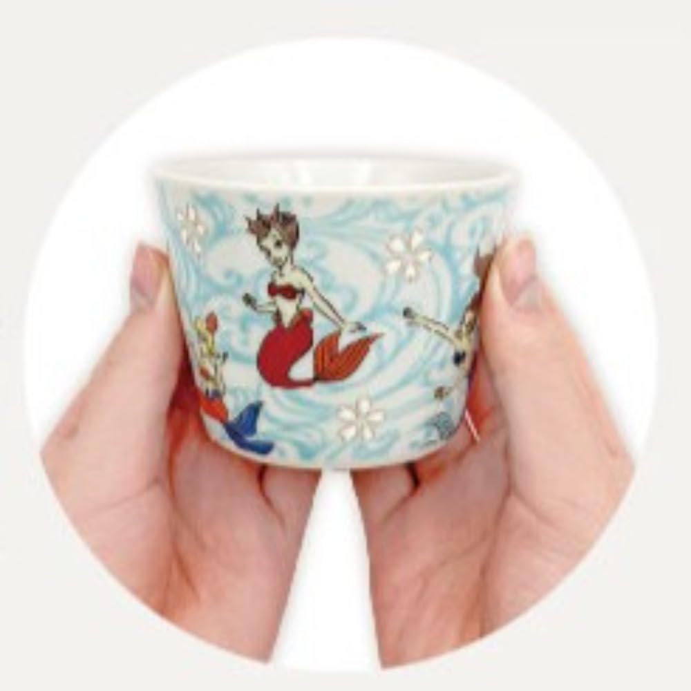 Marimo Craft Kutani Ware Soba Sake Cup Pinocchio Diameter 80 X Height 65 Mm MDTMG-051