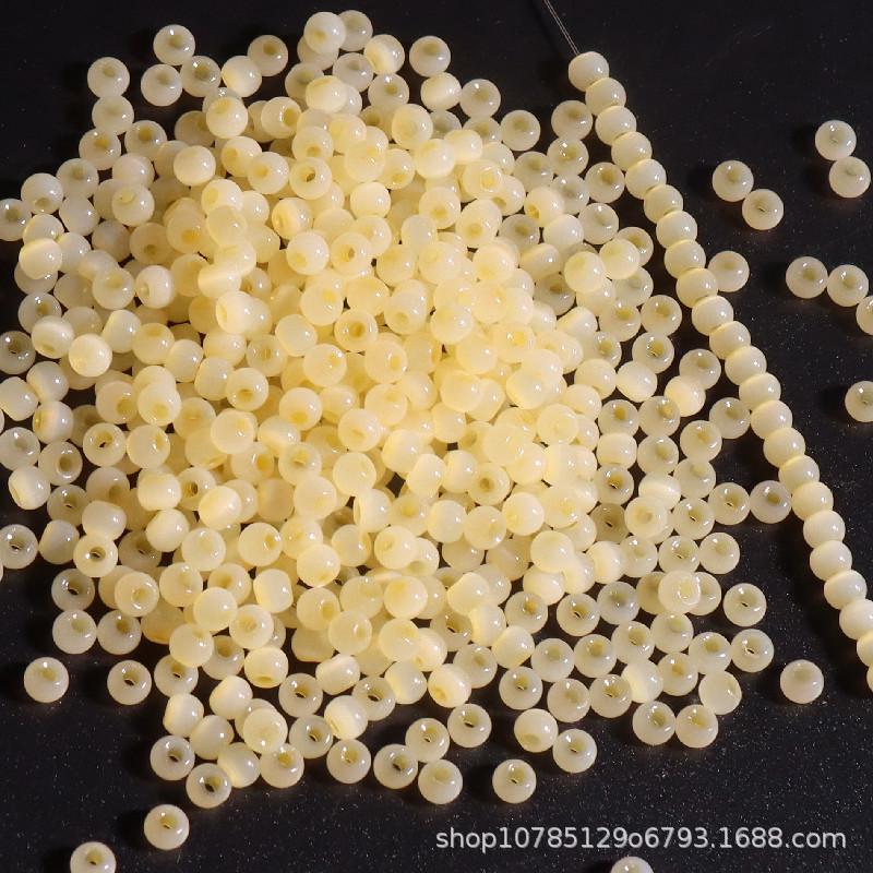 4mm Cat's Eye Jade Ice Glass Beads for DIY Jewelry