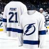Ice Hockey Training Jersey Lightning Team Fan 3D Print White Breathable Sport Jersey Long Sleeves V-Neck T-shirt