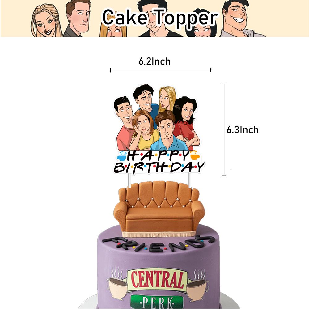 32pcs Friends TV Show Party Decoration Include Banner Balloons Cake Topper