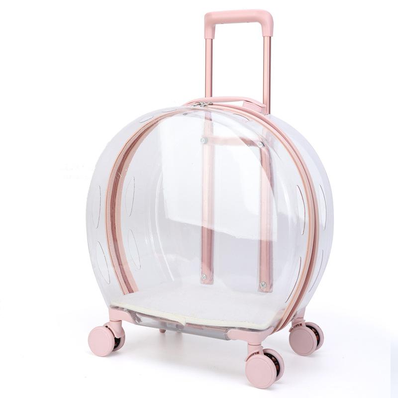 Sac Chien Chat Animal de Compagnie Boîte Trolley Transparente Respirante Porteurs Portables Sacs de Voyage Porté à la Main Aircase Pour Chiens Chats Sortie