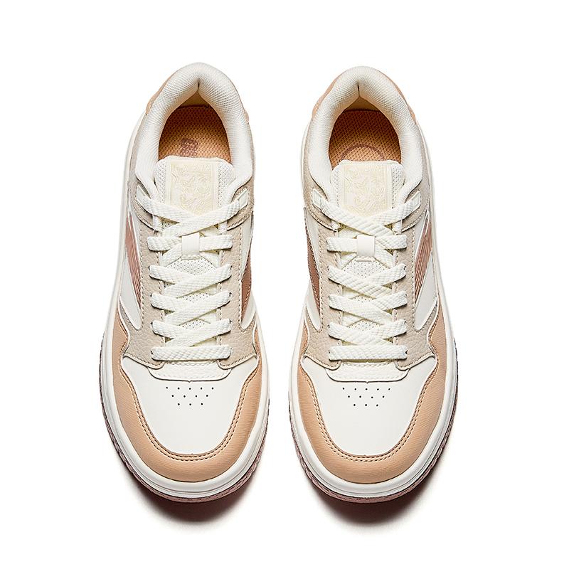 Anta Street Rebel 3 Low top Skateboard Shoes Women's White Brown 922548077-6