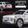 1/24 skala HongQi E-HS9 SUV Legering New Energy Car Model, Diecast Metal Lekekjøretøy Bilmodell Simulering Lyd og lys Barnegaver