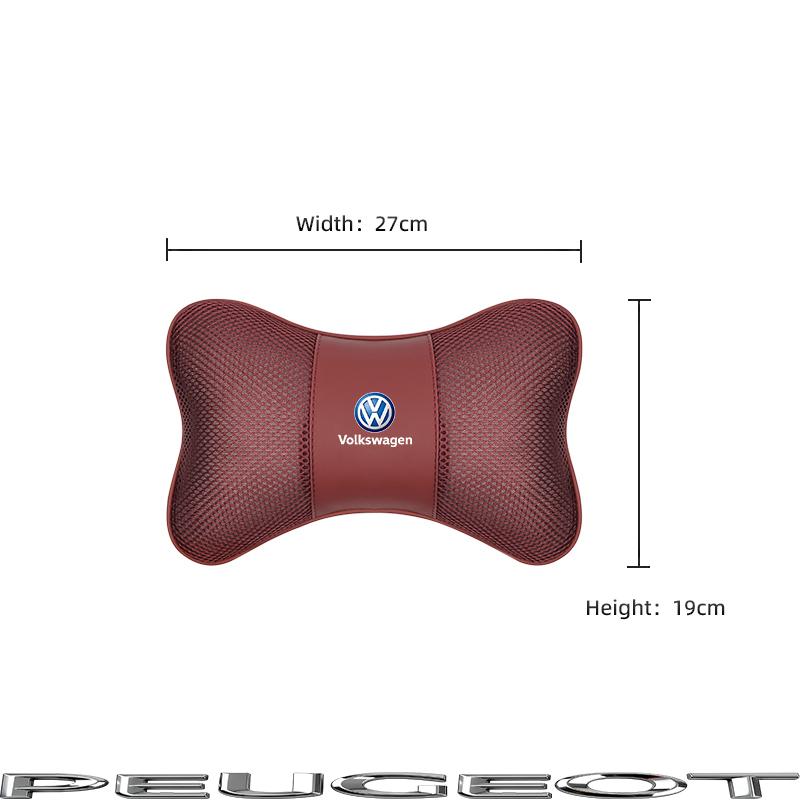 Car Seat Headrest Neck Pillow Interior For VW GTI Polo Golf Passat B6 Tiguan Arteon Touareg Taigo Caddy Jetta Beetle CC Hub Cap Zj6